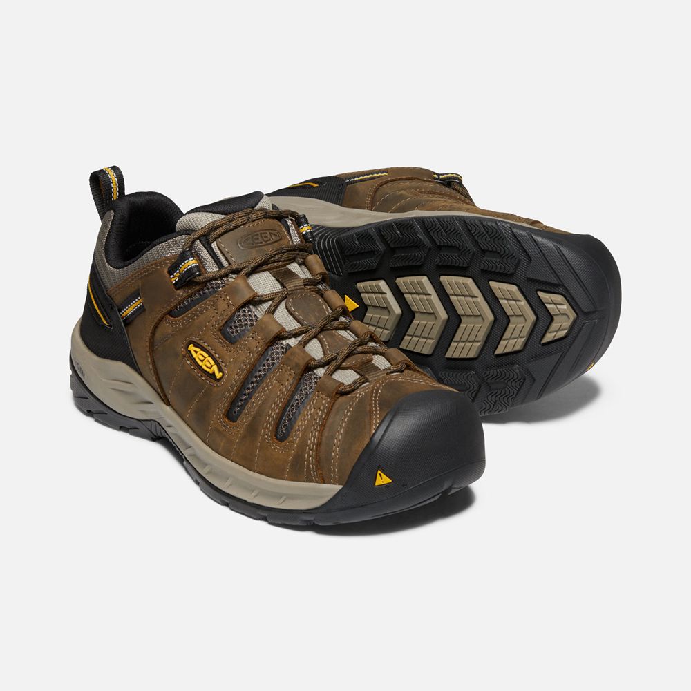 Keen Werkschoenen Heren Bruin - Flint Ii (Soft Toe) - 76518-CVQO